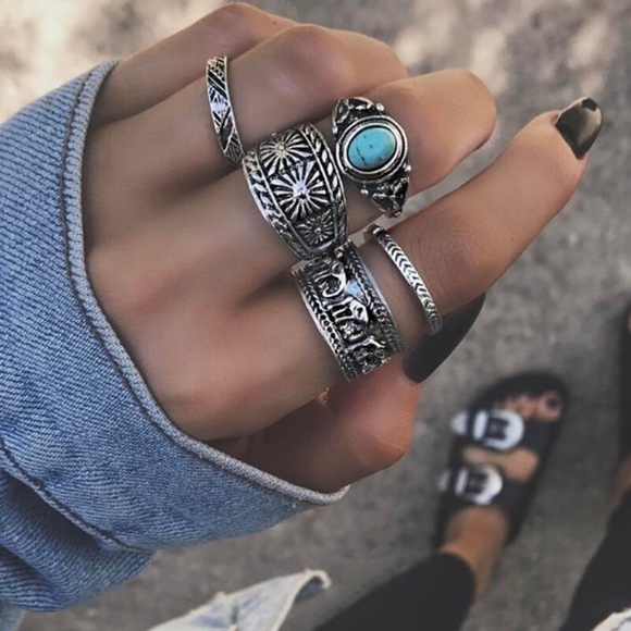 Jewelry - 🌿Elephant Ring Set 5Pcs🌿LAST ONE